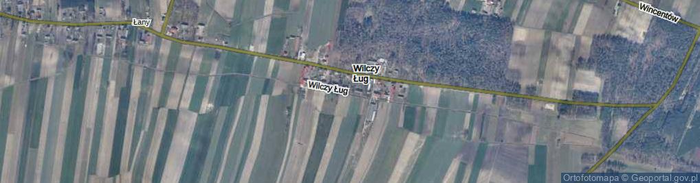 Zdjęcie satelitarne Wilczy Ług ul.